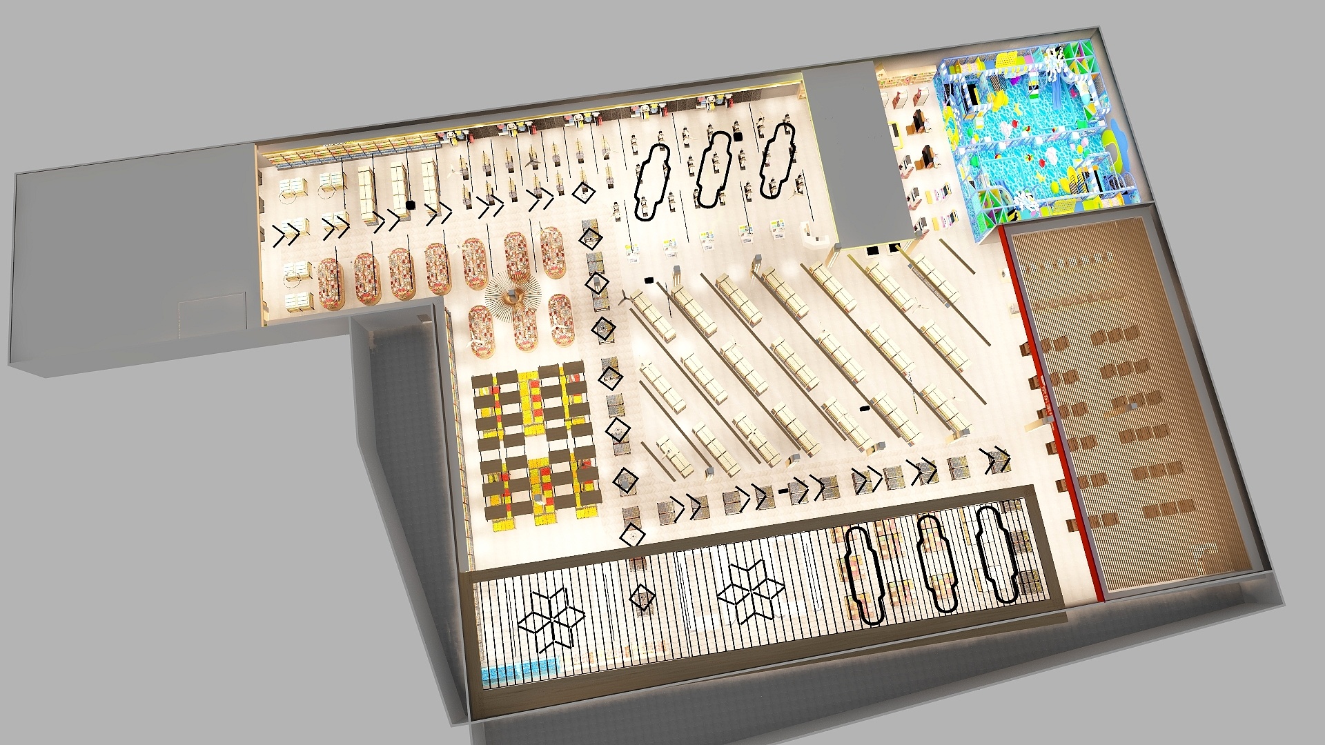 186****9500VbNM-华茂超市-装修设计方案