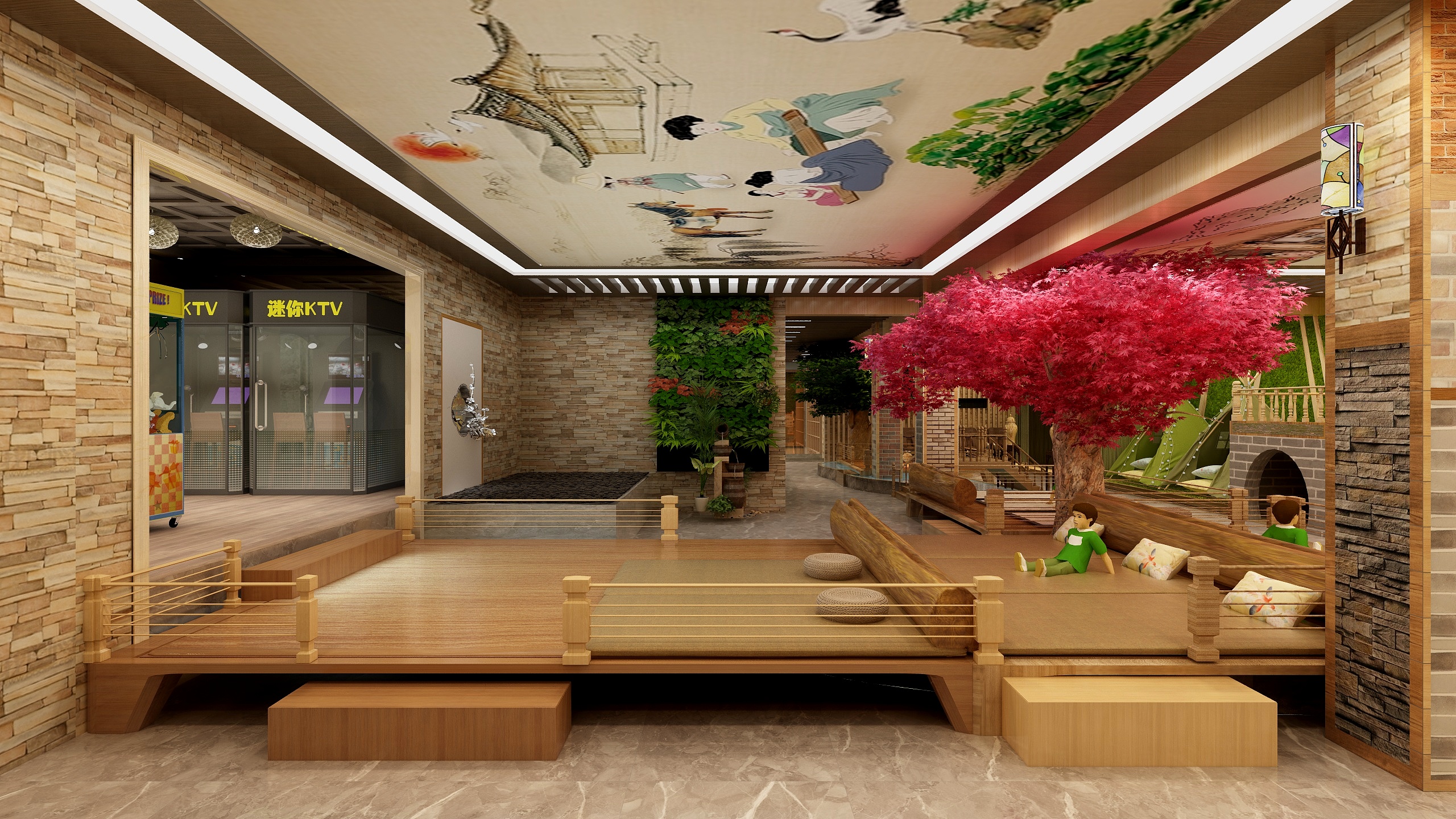 境屿丨无界筑造-日韩混搭休闲中心装修效果图