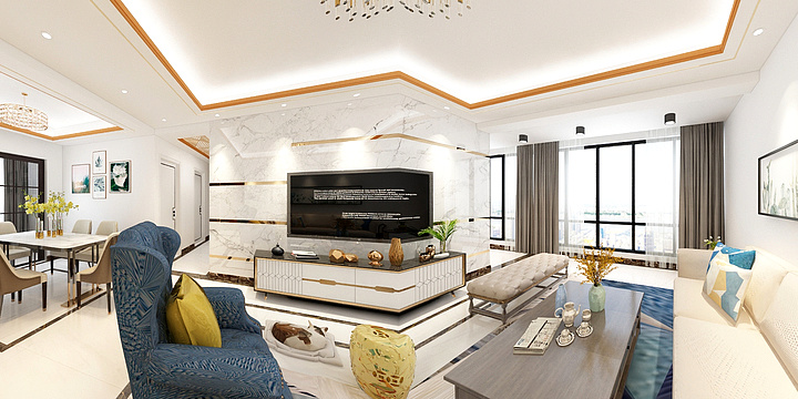 点蓝设计-中铁洛飞城二-装修设计方案