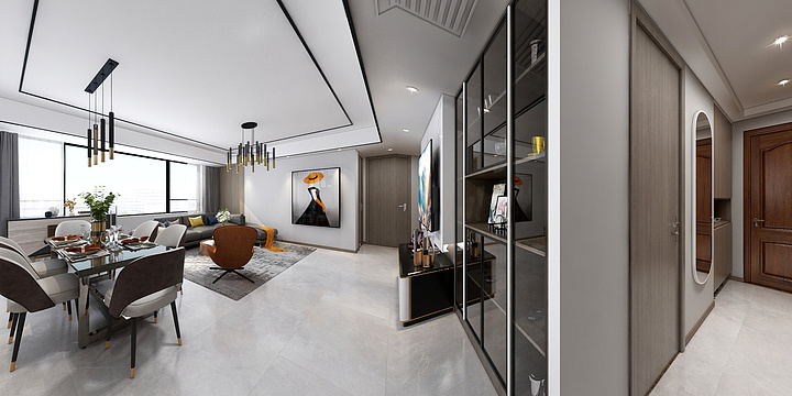 L设计Q-西湖国际城-装修设计方案