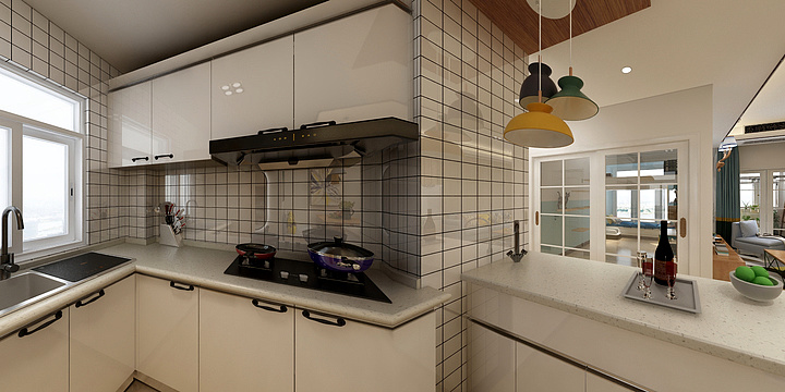 孙利夫-德信海德公园83.00㎡A2’3室2厅1卫1厨-装修设计方案