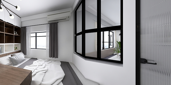 染久-北欧7.9黑白灰风格-装修设计方案