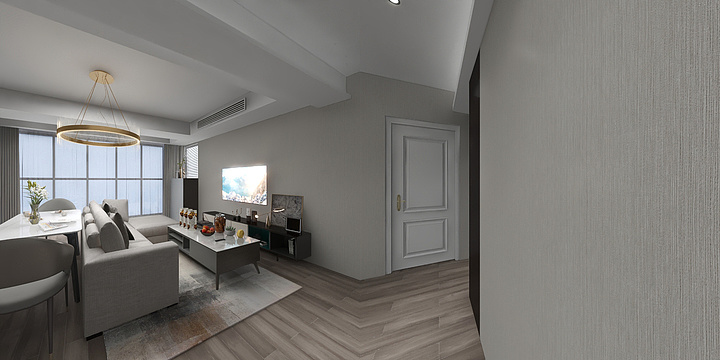 溪風设计-盛世天城二期43幢1505室-装修设计方案