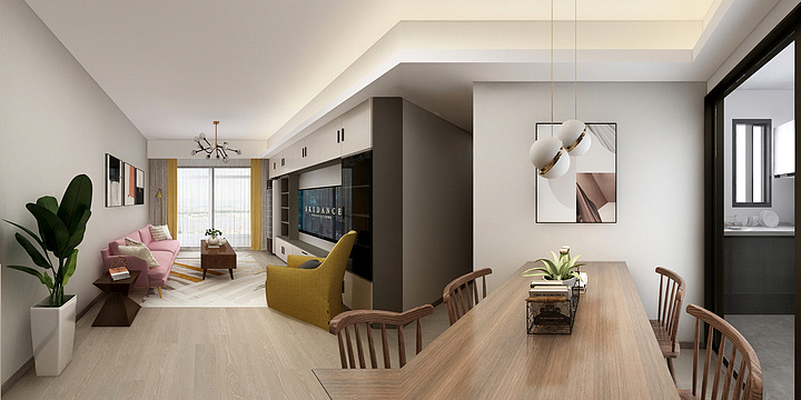 一白空间设计工作室-中洲花溪地88平私人软装定制-装修设计方案