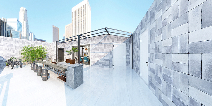 室内设计ZX-杜总雅居二楼-装修设计方案