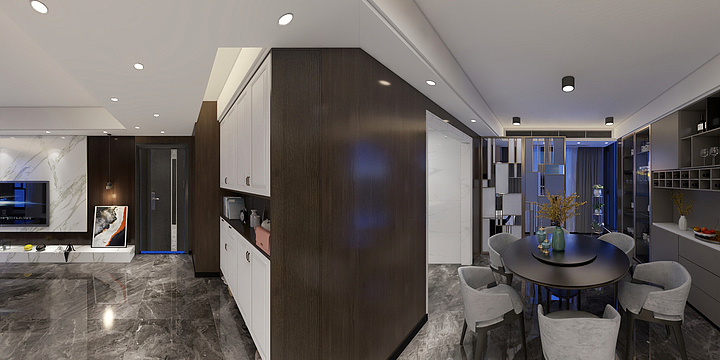 文山室内设计-深圳横岗安良统建楼雅居-装修设计方案