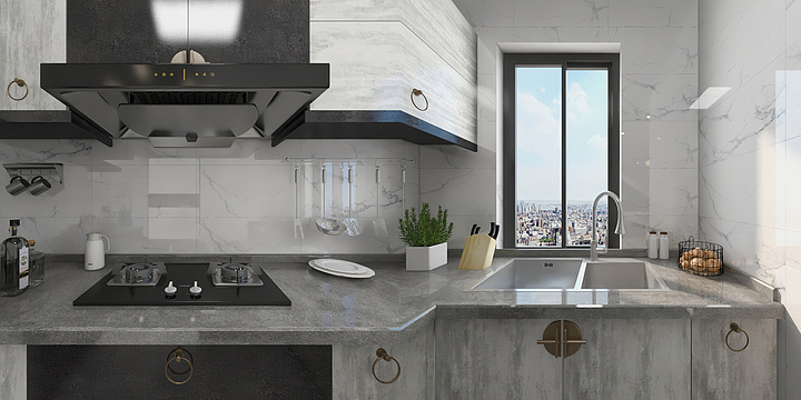 橘子_dVdL-世贸龙湾1层-装修设计方案