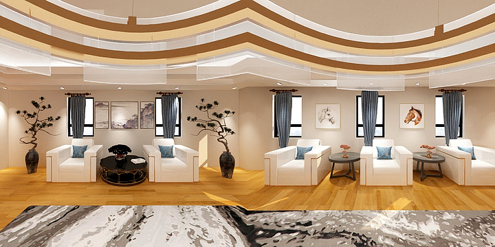 朱寒东-会客厅-装修设计方案