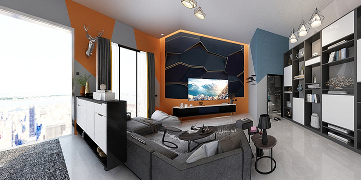 桃花落满地-洋楼-装修设计方案