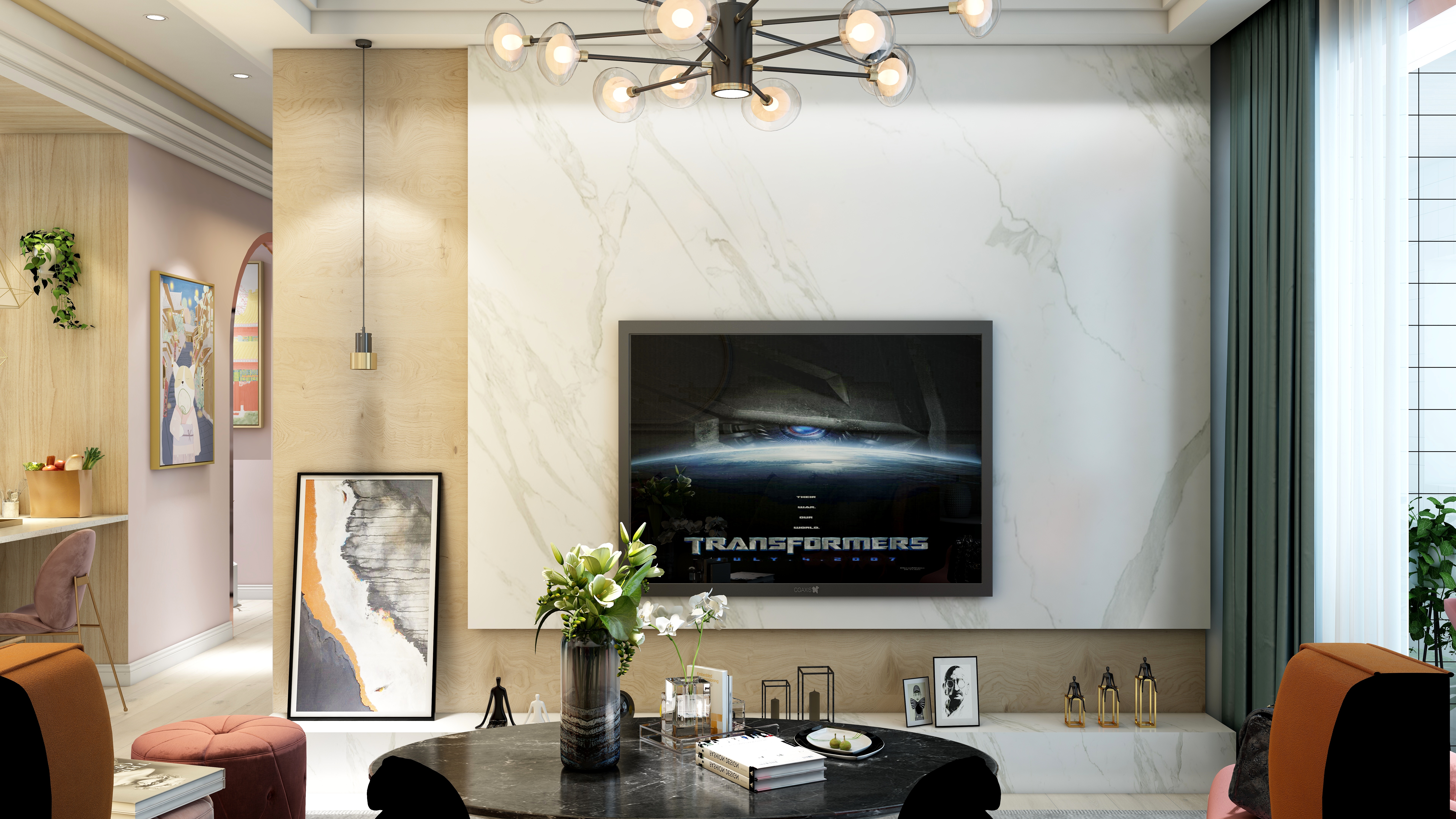 罗卓-德信海德公园83.00㎡A2’3室2厅1卫1厨-装修设计方案