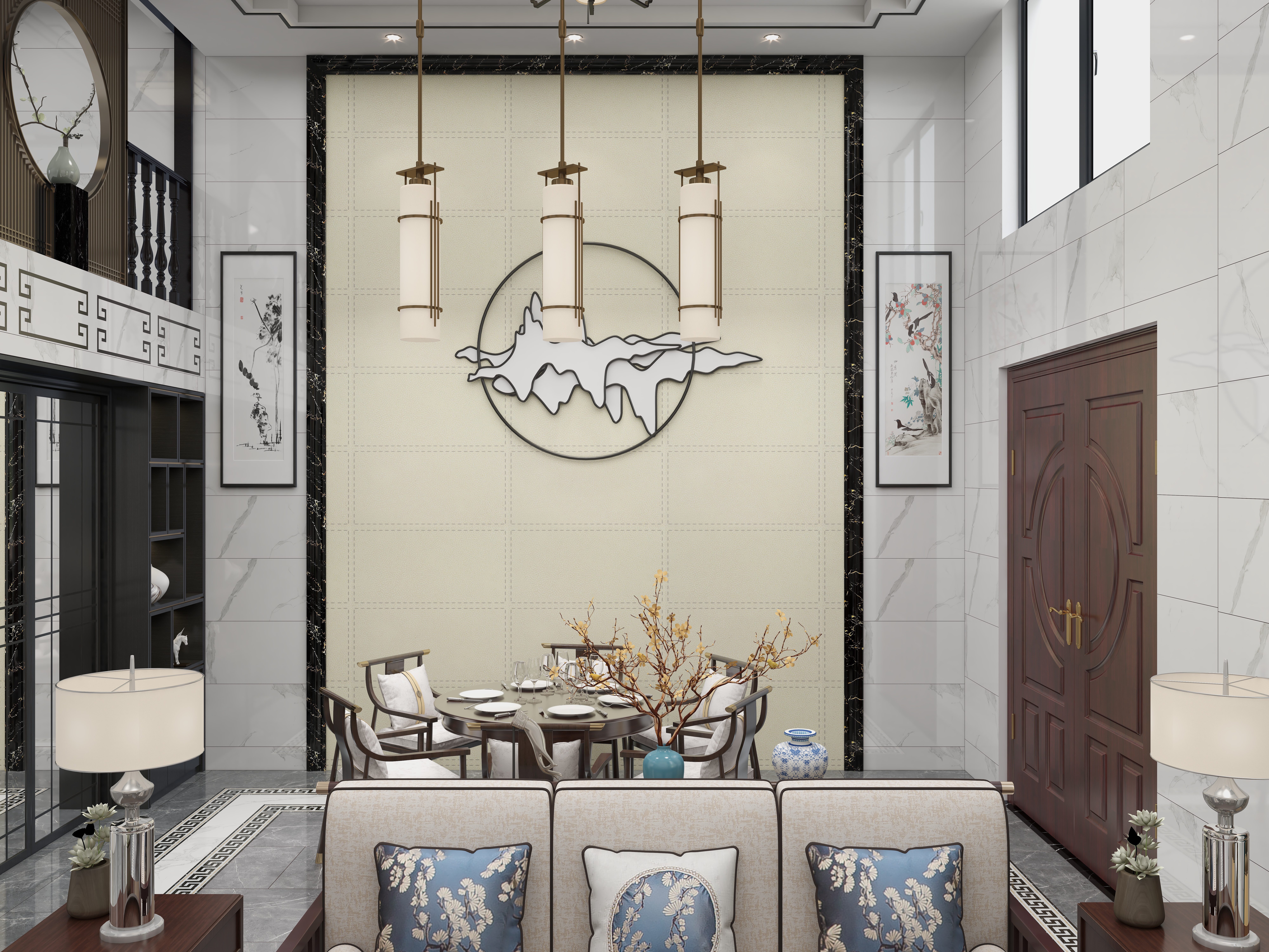 JD空间设计-新中式别墅-副本-装修设计方案