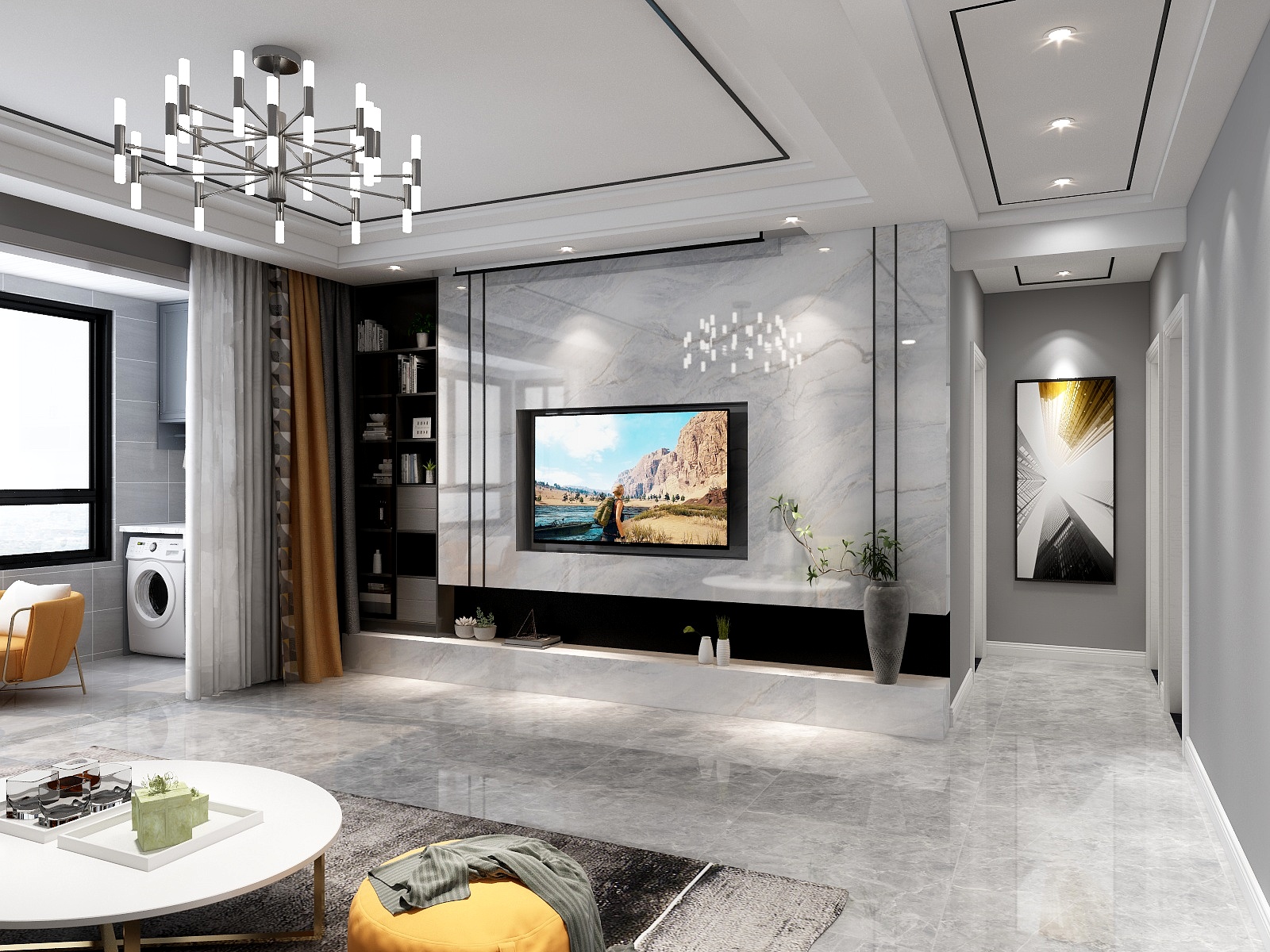 灵感来源于设计费-宁县金都宁苑王总-装修设计方案