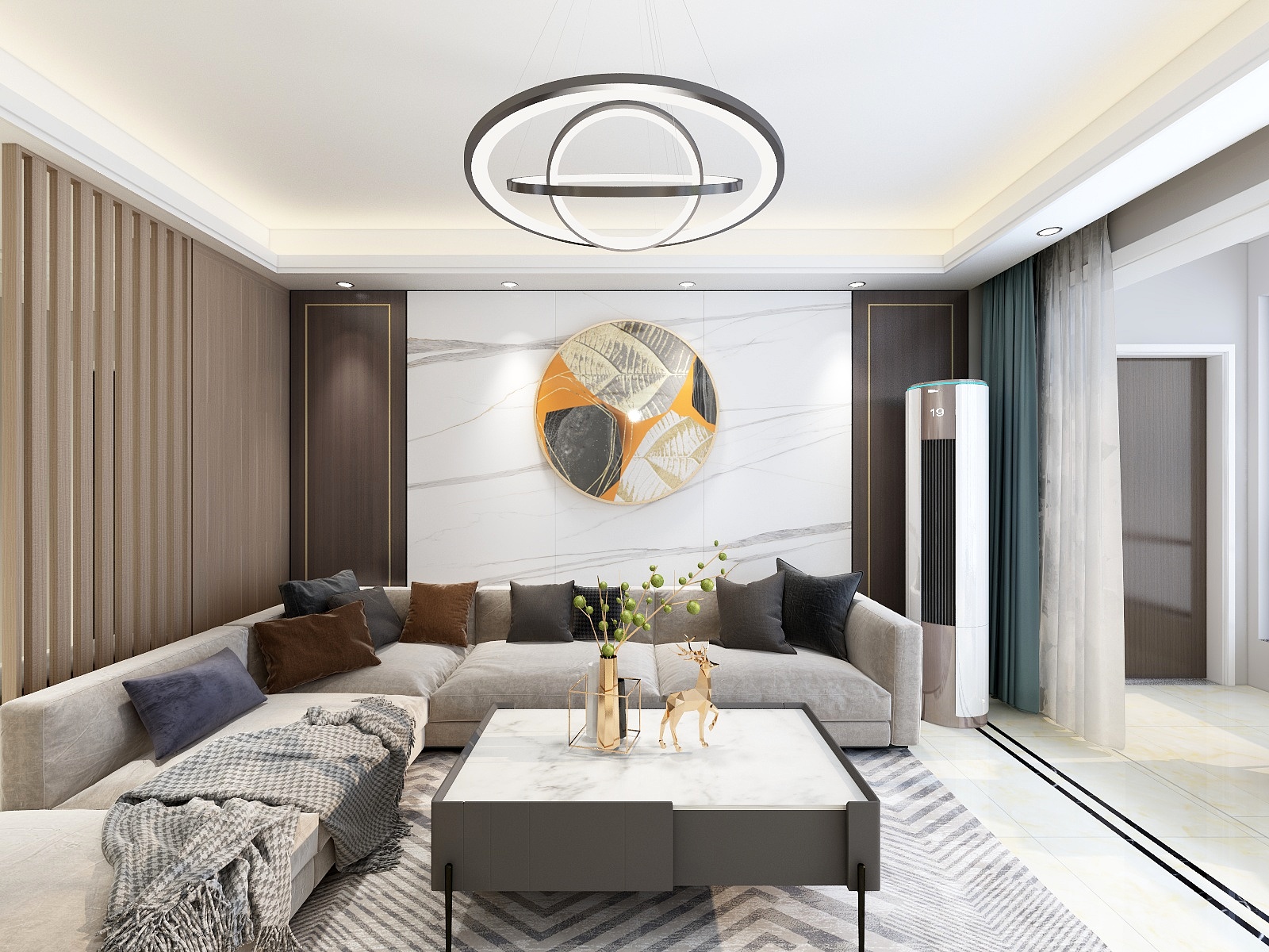 刘安明-NA简约三居室装修效果图