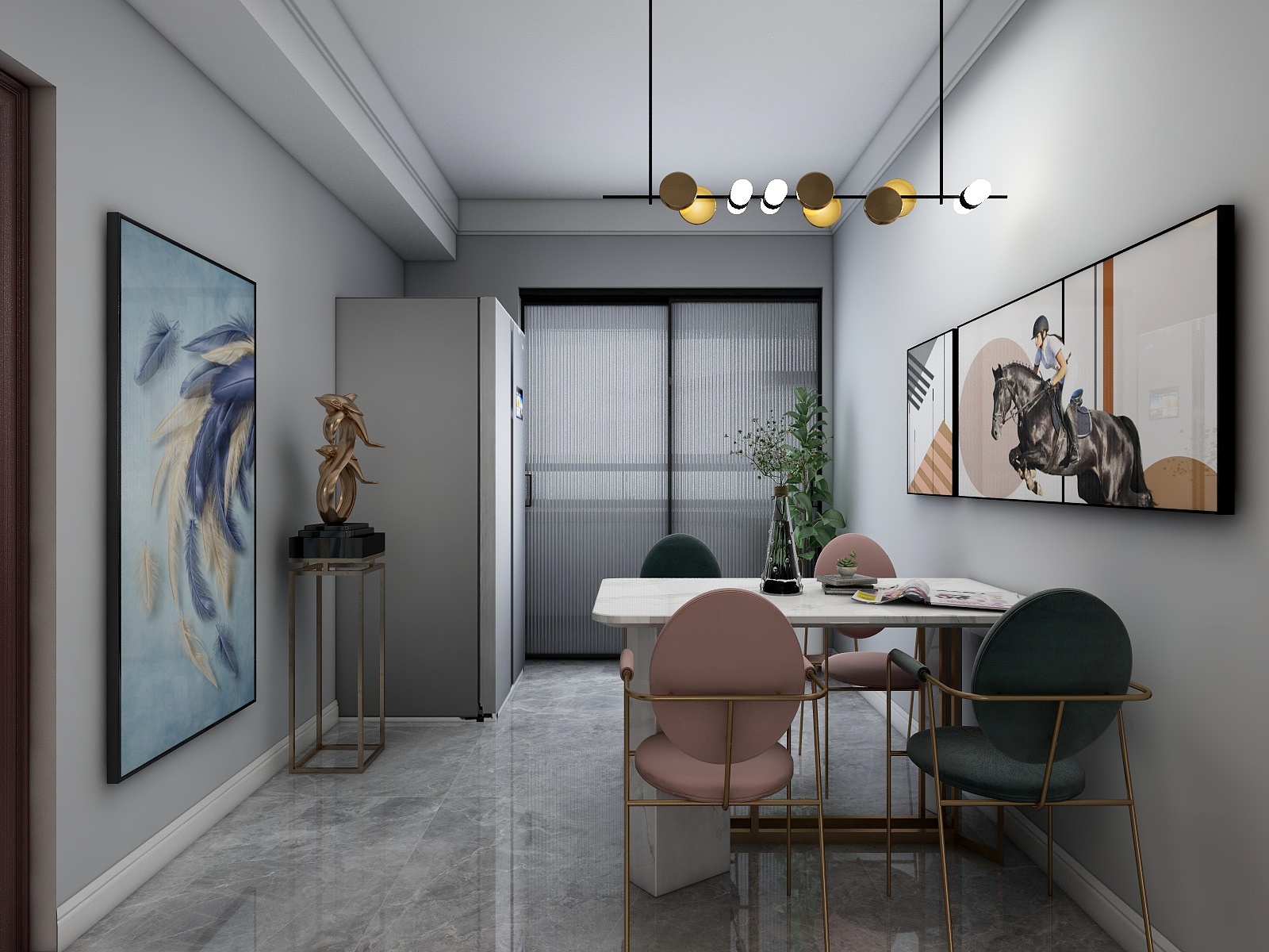 设计师鲁健-嘉诚华庭 3-2-301 98㎡-装修设计方案