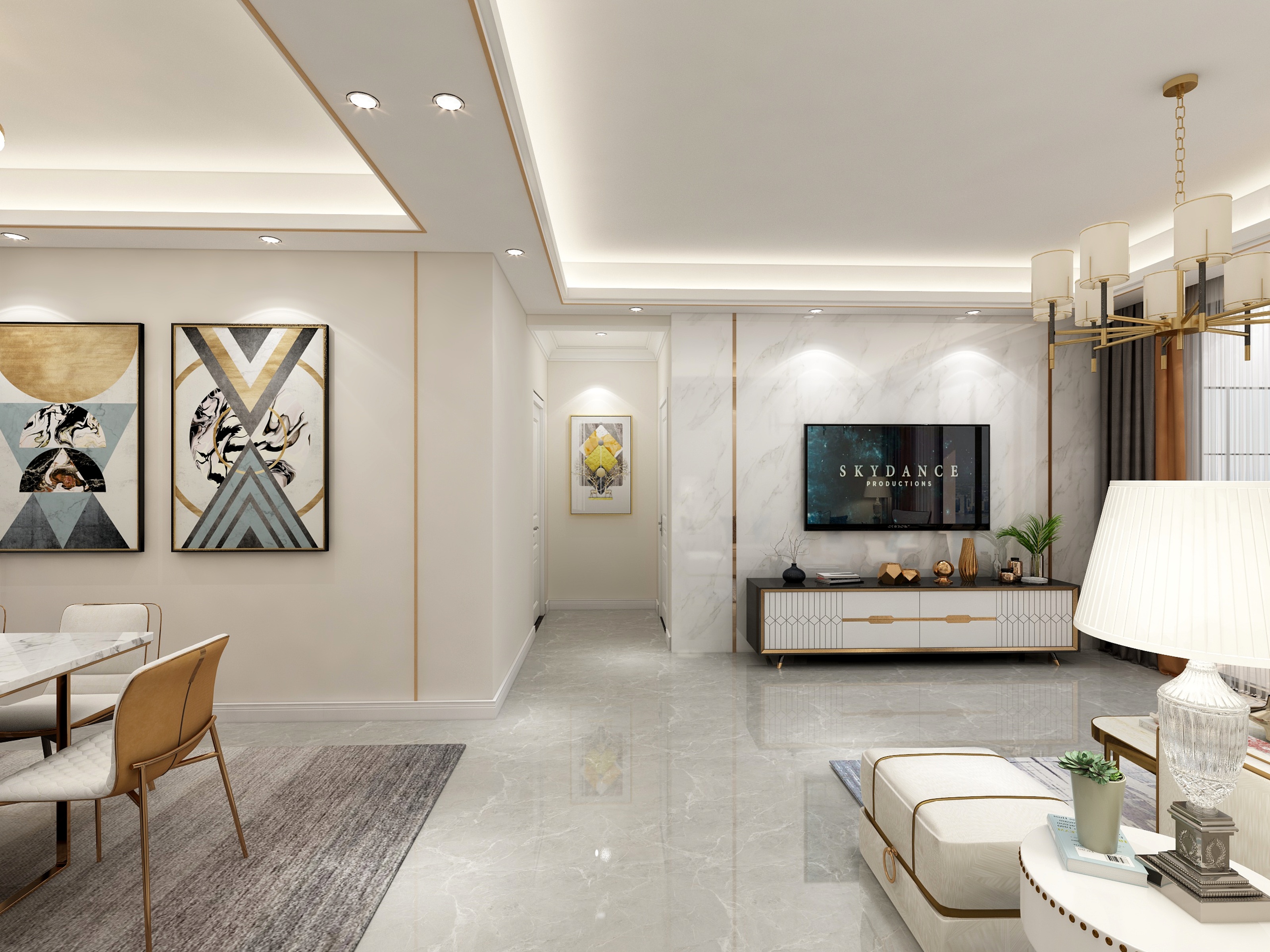 谁懂我心ScWV-佛山市博雅滨江39座1401户型现代奢华风格-装修设计方案