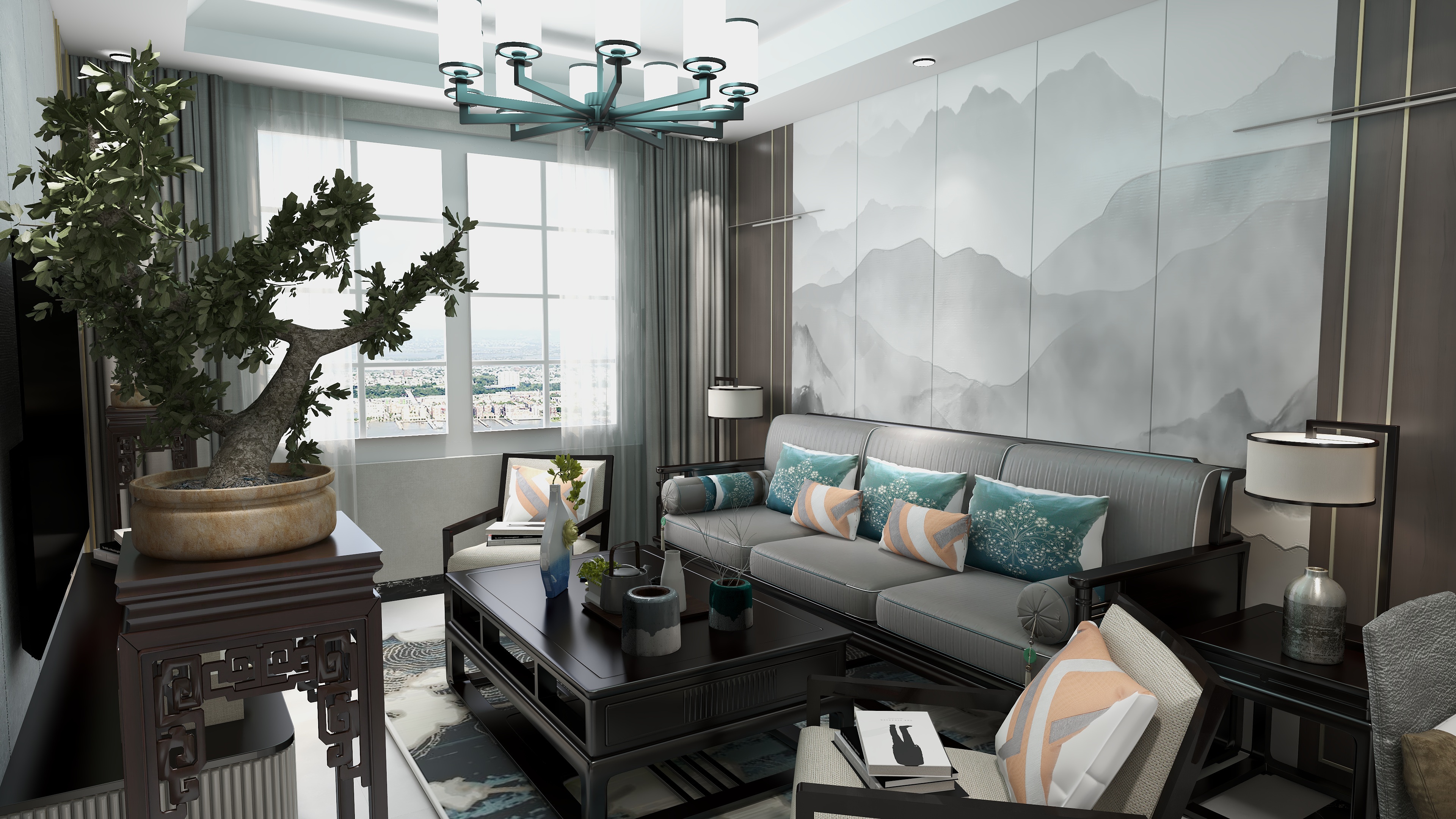 鑫馨装修XUcc-王总-小户型新中式风格（烟台）-装修设计方案