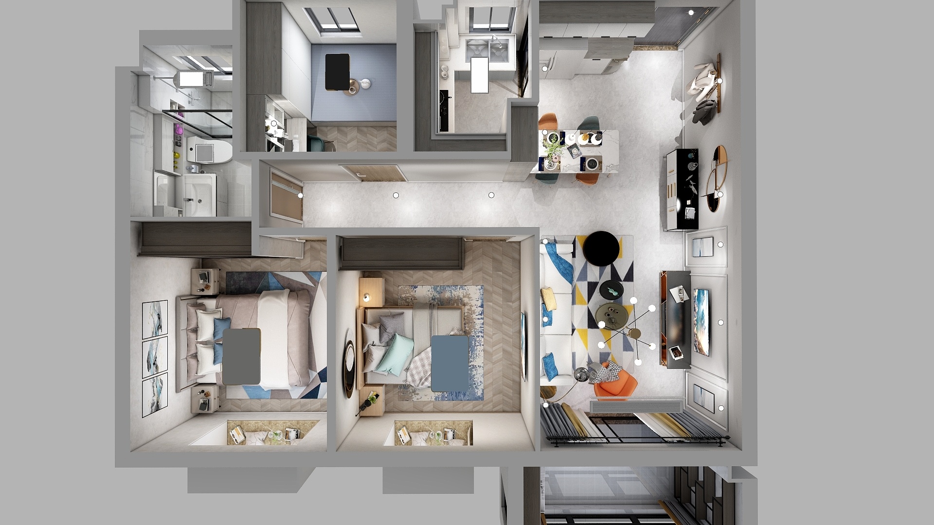 蒋旭康-4#6楼【现代北欧】-装修设计方案