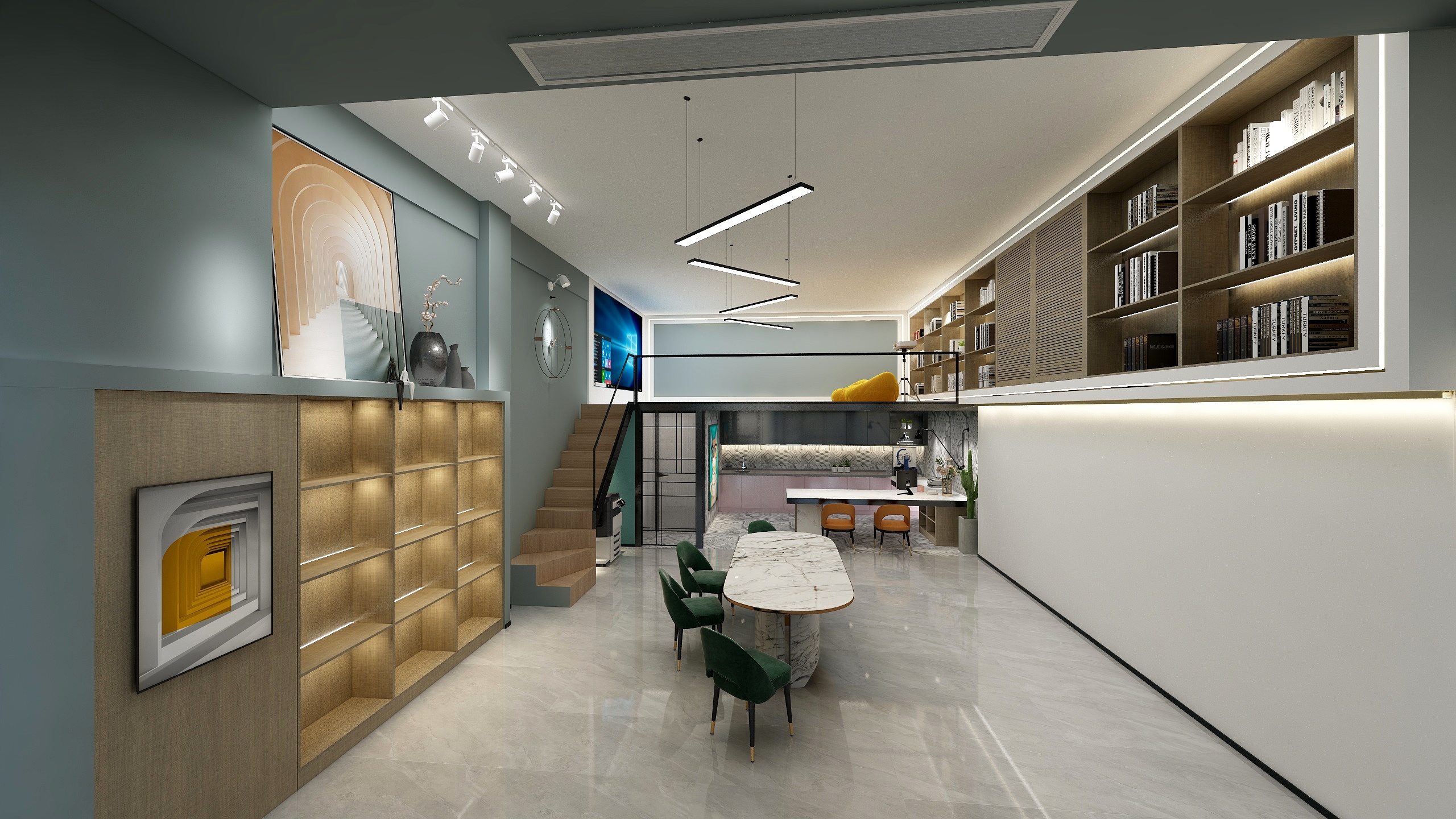 辰臻空间设计-【工装】71㎡设计工作室-装修设计方案