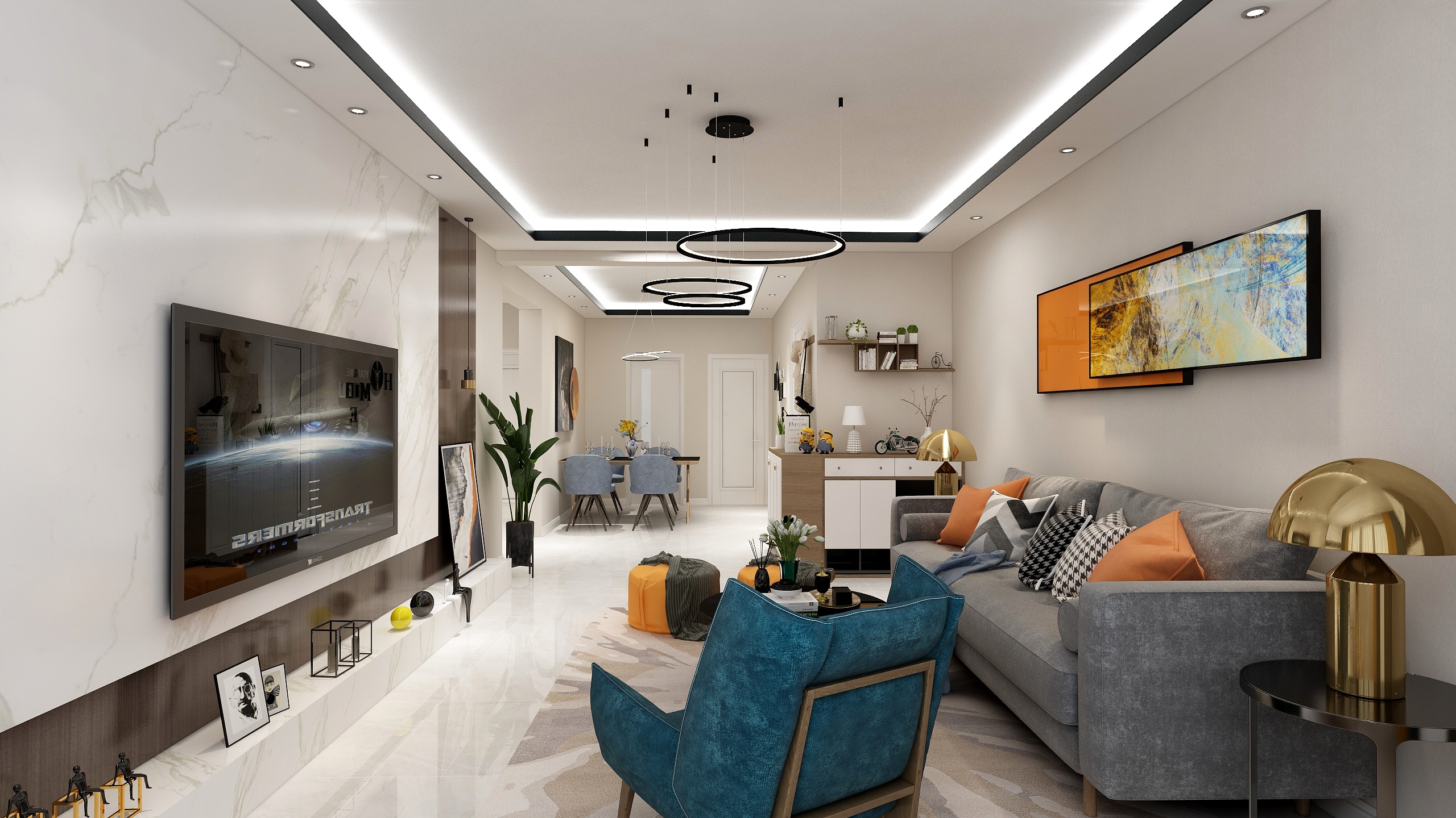 设计师宋益峰-兴庆府二号院-119平米-装修设计方案