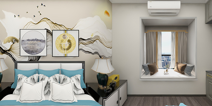 向冉-大汉10-2005新中式-装修设计方案