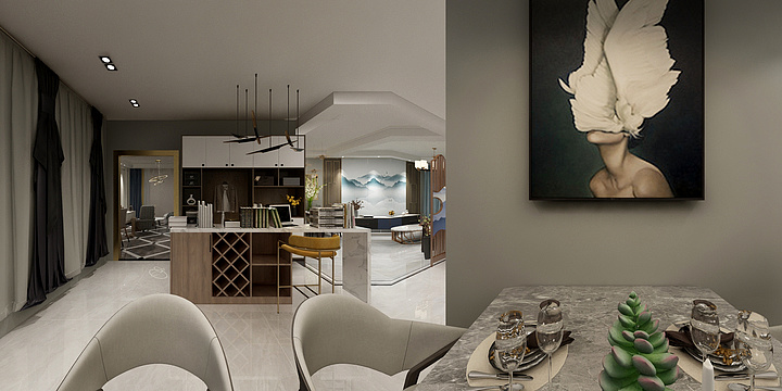 酷梅设计-品至装饰家居软装馆（全景图）-装修设计方案