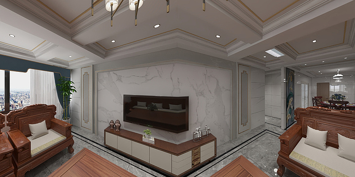 三和軒設计13927836993-李总电梯楼501效果图-装修设计方案