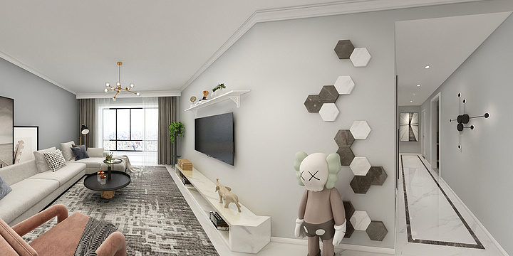 Design无问西东-华茂路888弄69号酷家乐-装修设计方案