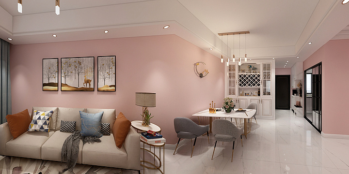 李史文-德信海德公园83.00㎡A2’3室2厅1卫1厨-装修设计方案