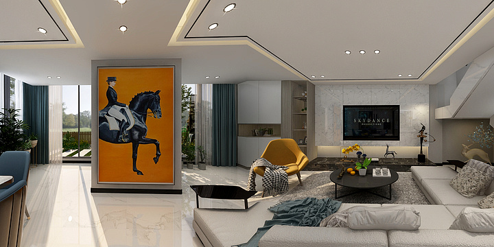 原野TX-金域合苑2幢-现代轻奢-半开放厨房-装修设计方案