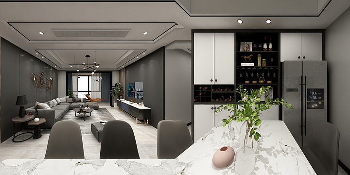 唐宇洋-133.7m²现代四房-装修设计方案