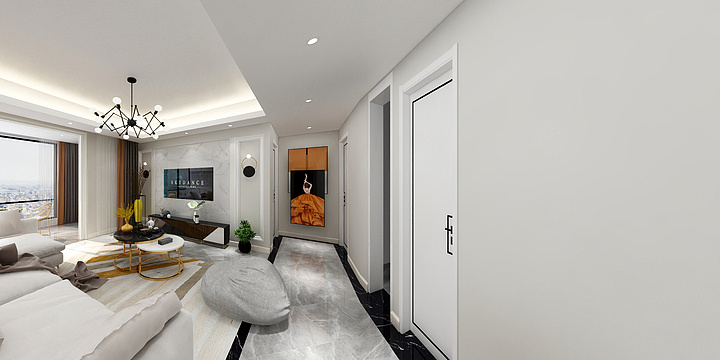 全屋搭-PZbf-姜艳 绿地与湖-装修设计方案