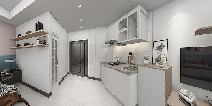 TanJianWei-五角星公寓-装修设计方案