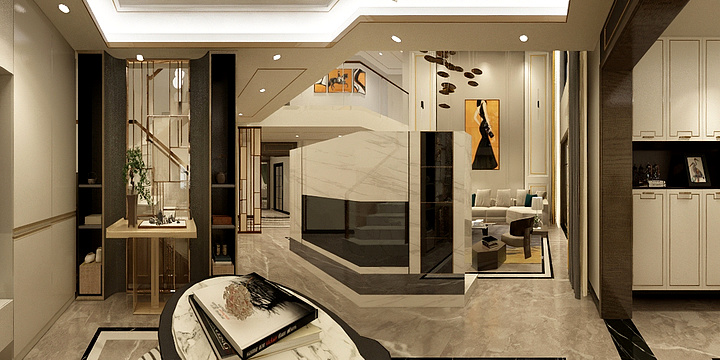 王宇设计-隆昌西城郡隆城湖畔上叠-装修设计方案