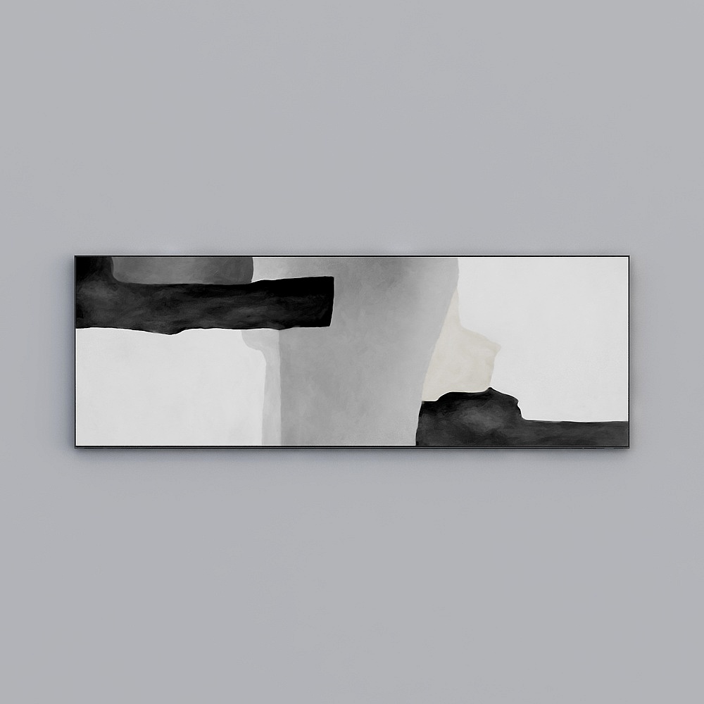 布饰家——撞色抽象装饰画系列3D模型