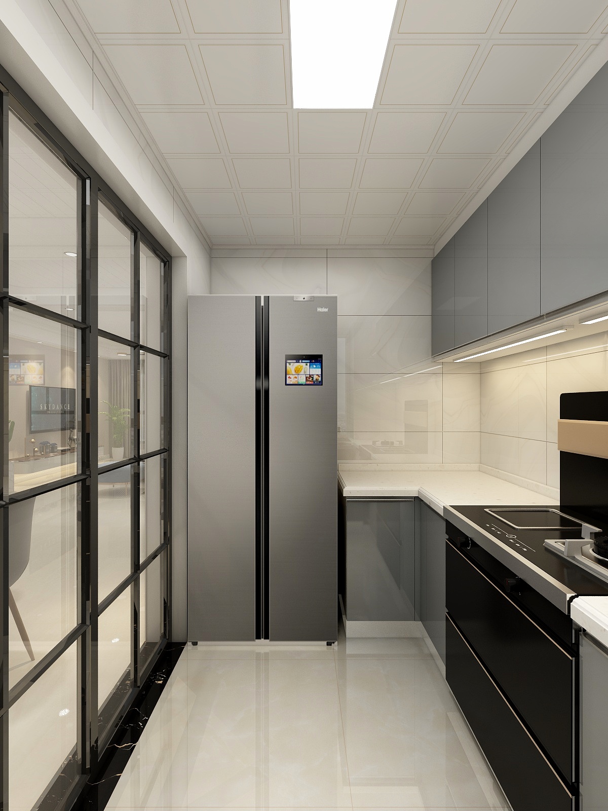 杨华-149方现代极简四房装修效果图