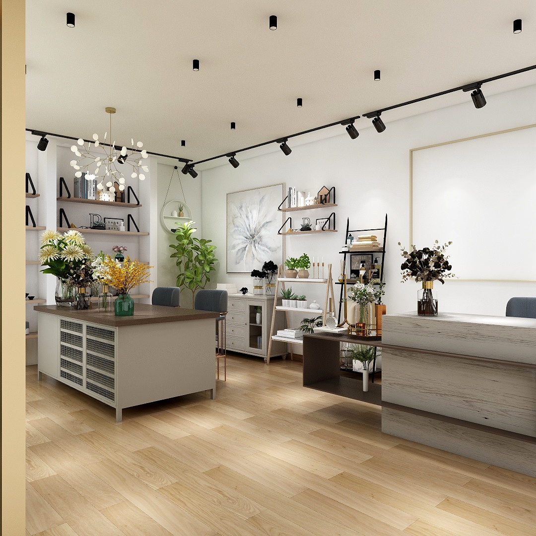 新空间设计曹楠楠-一朵花-花艺工作室-装修设计方案