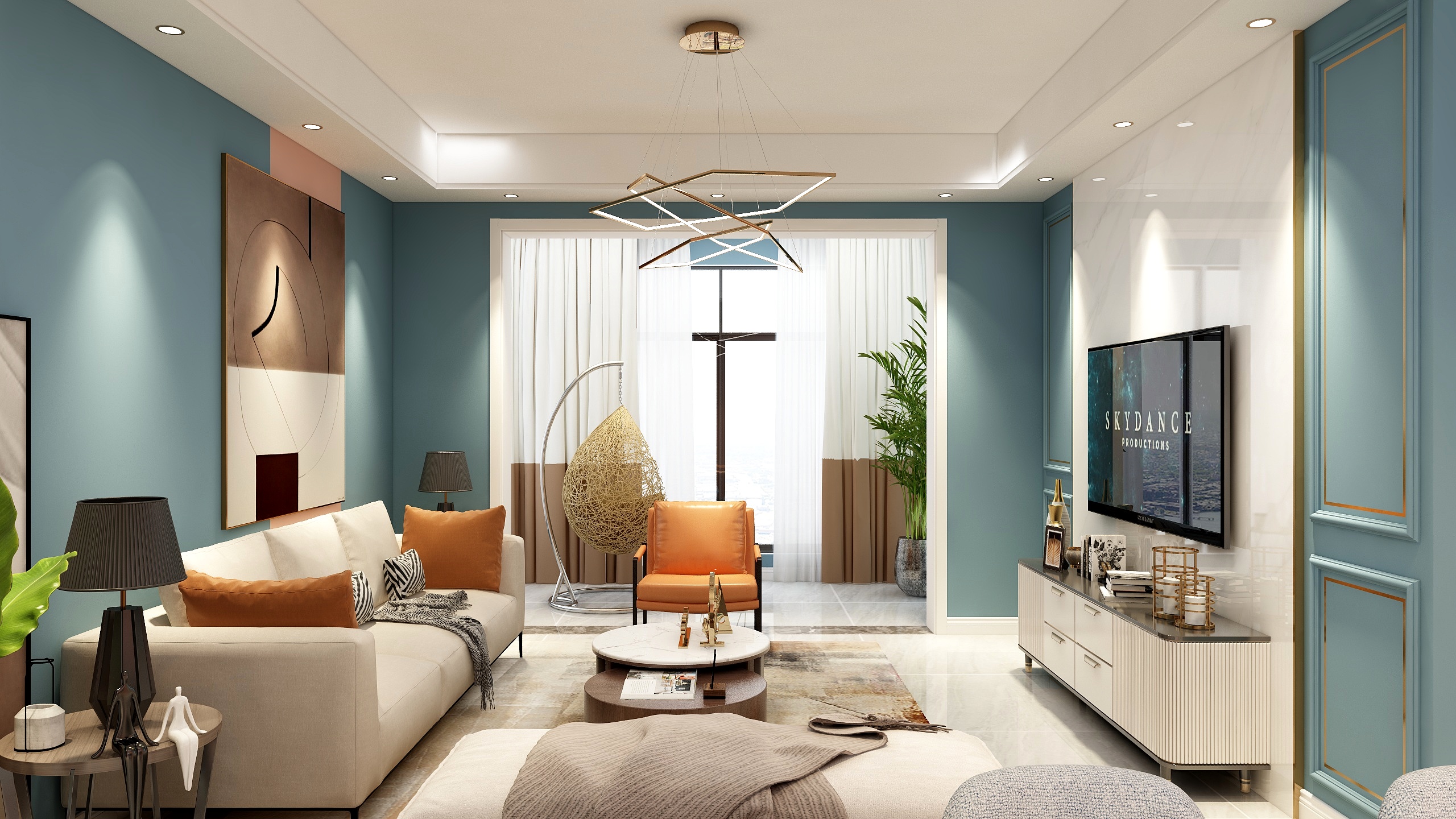 居和居家装饰2-水城印象90单卫效果图-装修设计方案