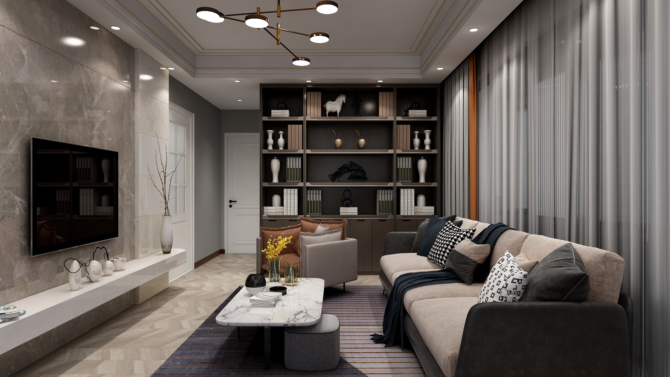 樱花落-简约轻奢-装修设计方案