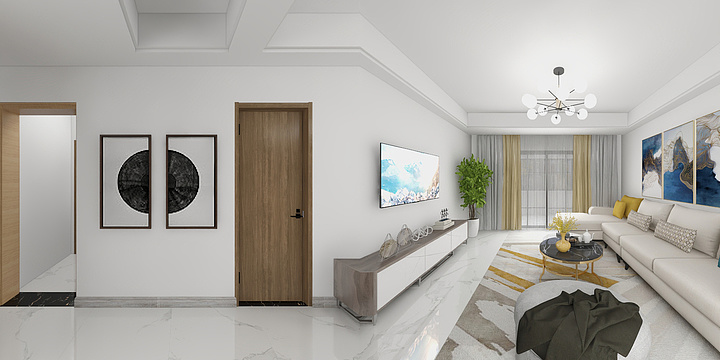 室内设计装饰朱涛-龙庭花苑-装修设计方案