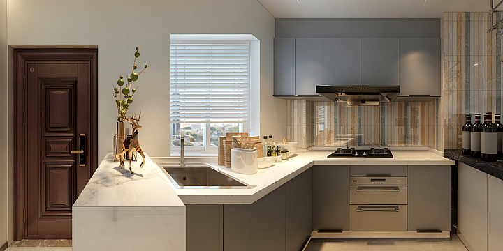 设计师杨勇军-德信海德公园83.00㎡A2’3室2厅1卫1厨-装修设计方案