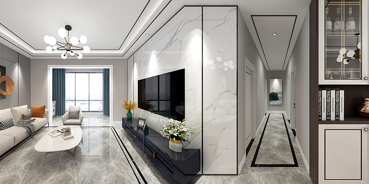 唐磊-简阳（轻奢）客厅-装修设计方案