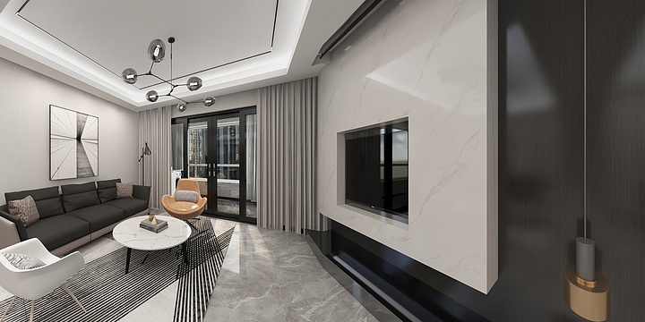 NANDESIGN-如皋翠湖苑8栋1407-装修设计方案