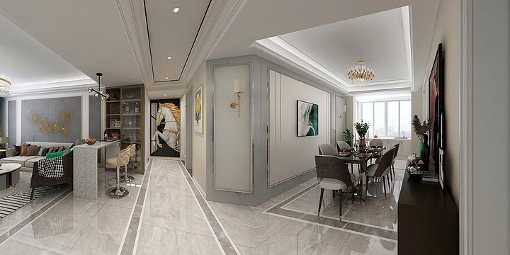 开心每1天-龙馨世家128平米西户-装修设计方案