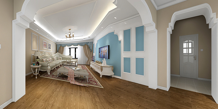 新疆灿烂建筑装饰设计有限公司-北湖 130户型-副本-装修设计方案