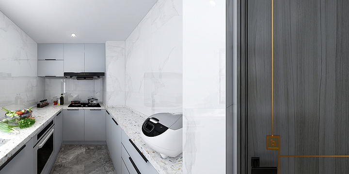 希望灬灬-君宸府9-1-1202厨房-装修设计方案