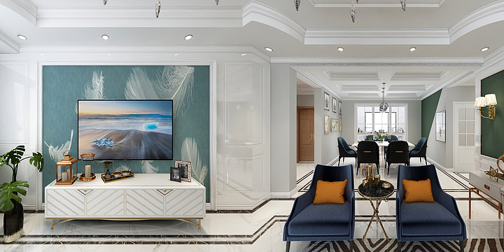 筑檐-简欧-范-装修设计方案