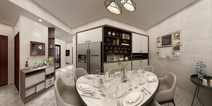 胡椒仔-御河湾2602-装修设计方案