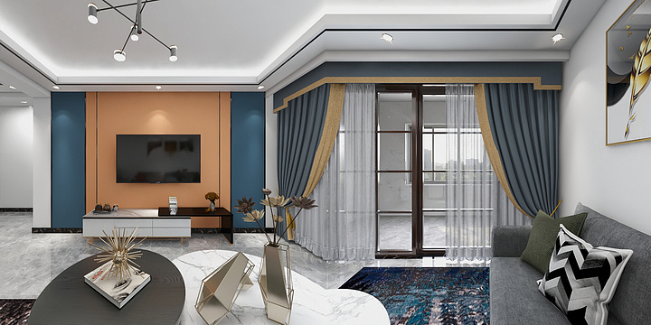 昆鹏设计-龙山一品4-1-201-装修设计方案