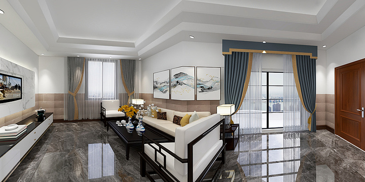 沙琅顺联盛陶瓷-塘石-装修设计方案