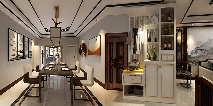 设计师清柠13209962405-联丰三期136新中式-装修设计方案